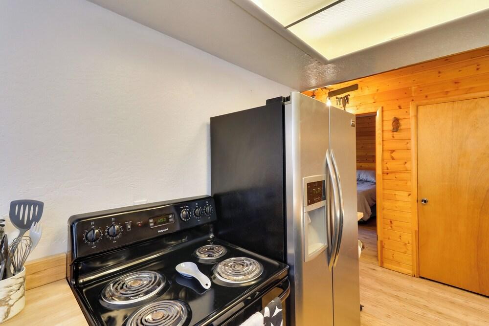 Rustic-modern Overgaard Cabin w/ Decks & Fire Pit!