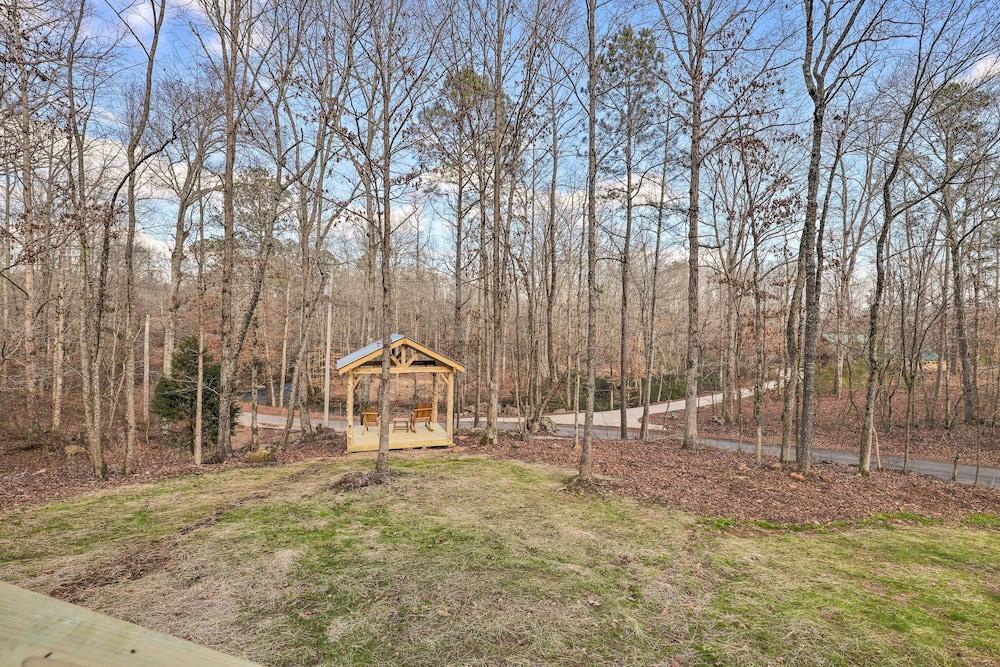 Creek-view Getaway w/ Deck, Yard, & Fire Pit!