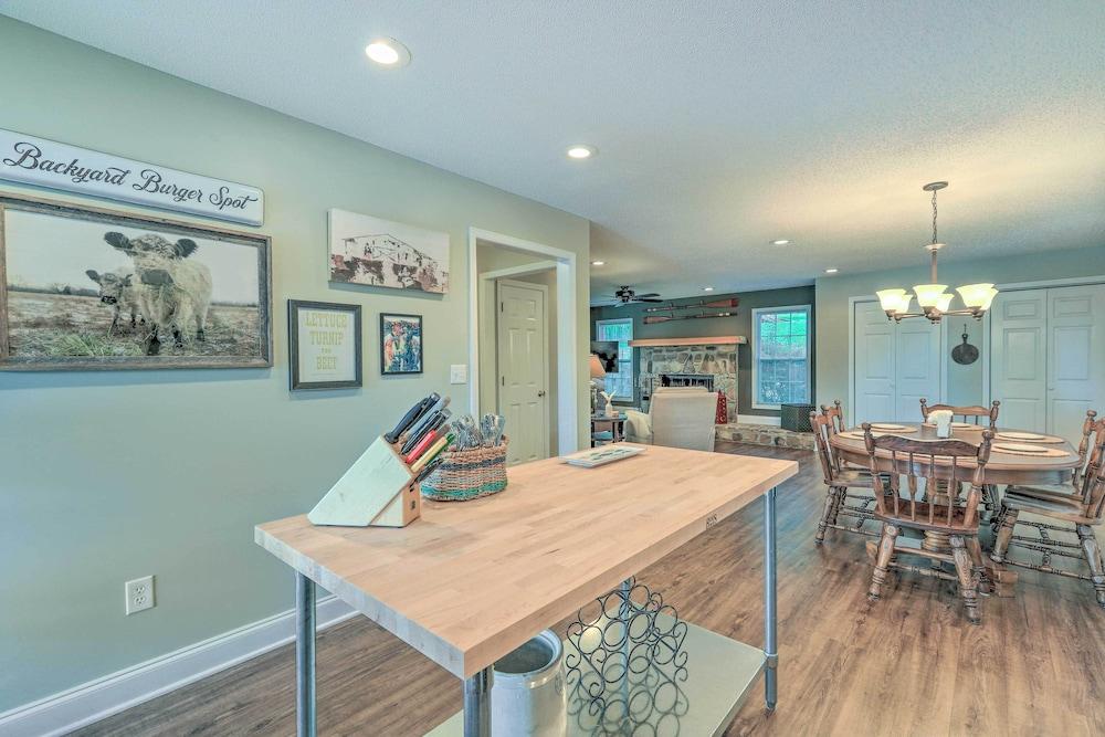 Lakefront Home w/ Entertainment Space & Dock!