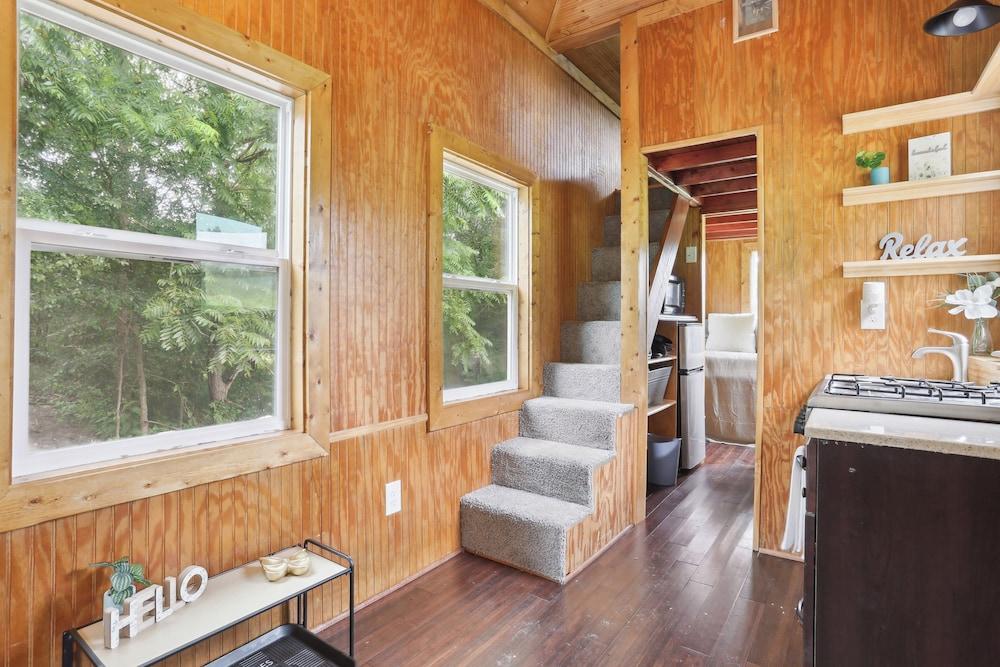 Pendergrass Tiny Home Cabin on Pond w/ Fire Pit!