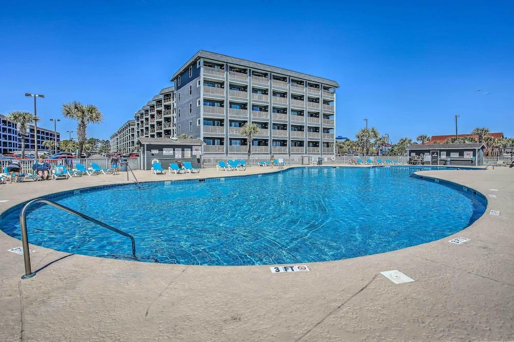 Walk to Myrtle Beach: Family Condo w/ Balcony