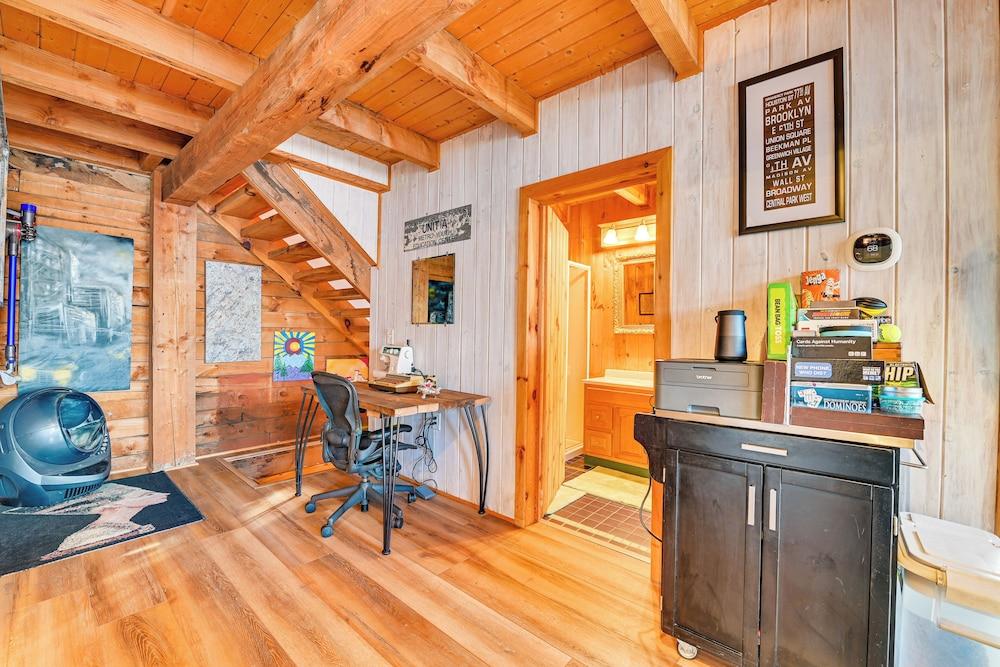 Riverfront A-frame Cabin in Troy w/ Pool & Dock!