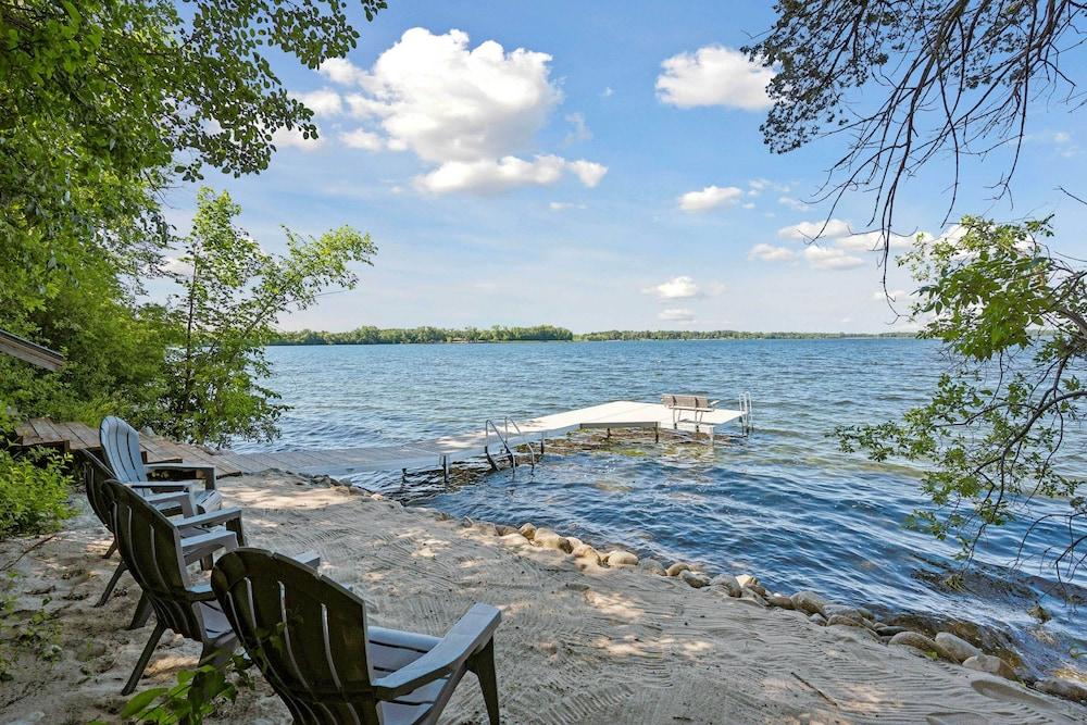 Waterfront Maple Lake Cabins w/ Private Beach!