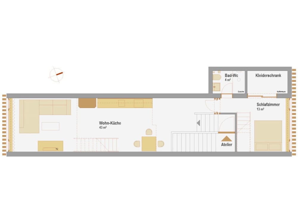 Dachgeschoss-atelier