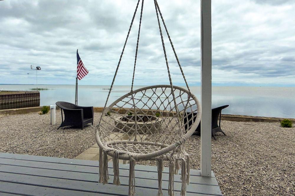 Serene Lakefront Standish Home w/ Fire Pit & Grill