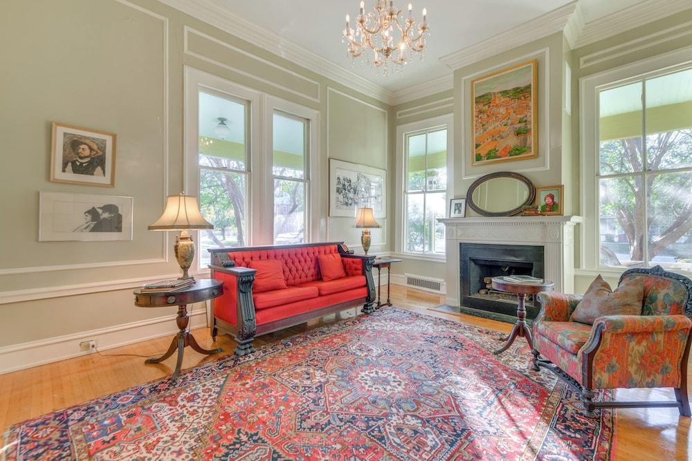 Ornate Victorian Home w/ Courtyard & Fire Pit!