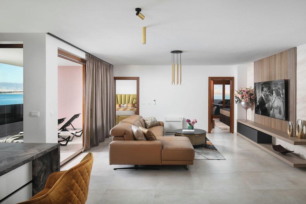 Infinity Blue and Golden Sky