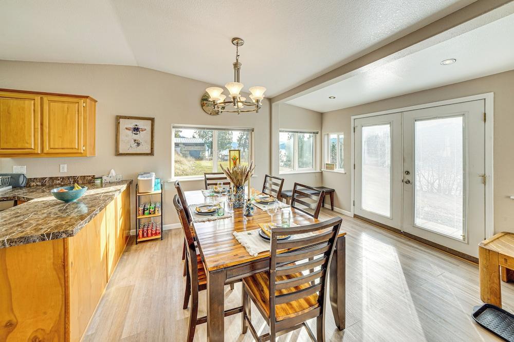 Walk to Marina: Harrison Cabin w/ Lake View!