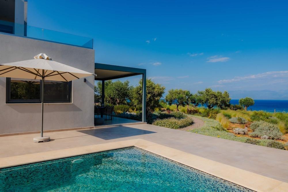 Oceanfront Villa Elaia Private Pool Panoramic Views