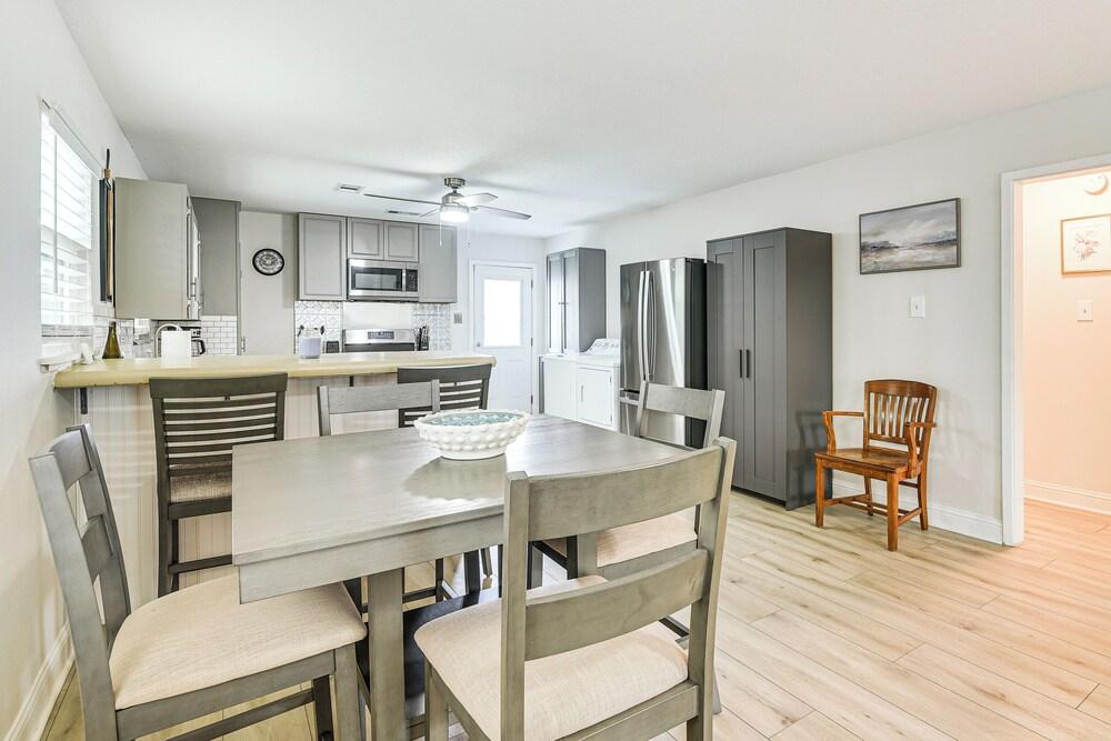 Steps to Seawall: Fenced Family Home in Galveston!