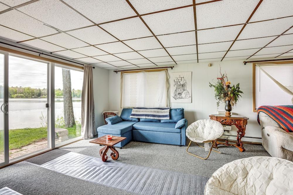 Lakefront Group Getaway w/ Dock in Baldwin!