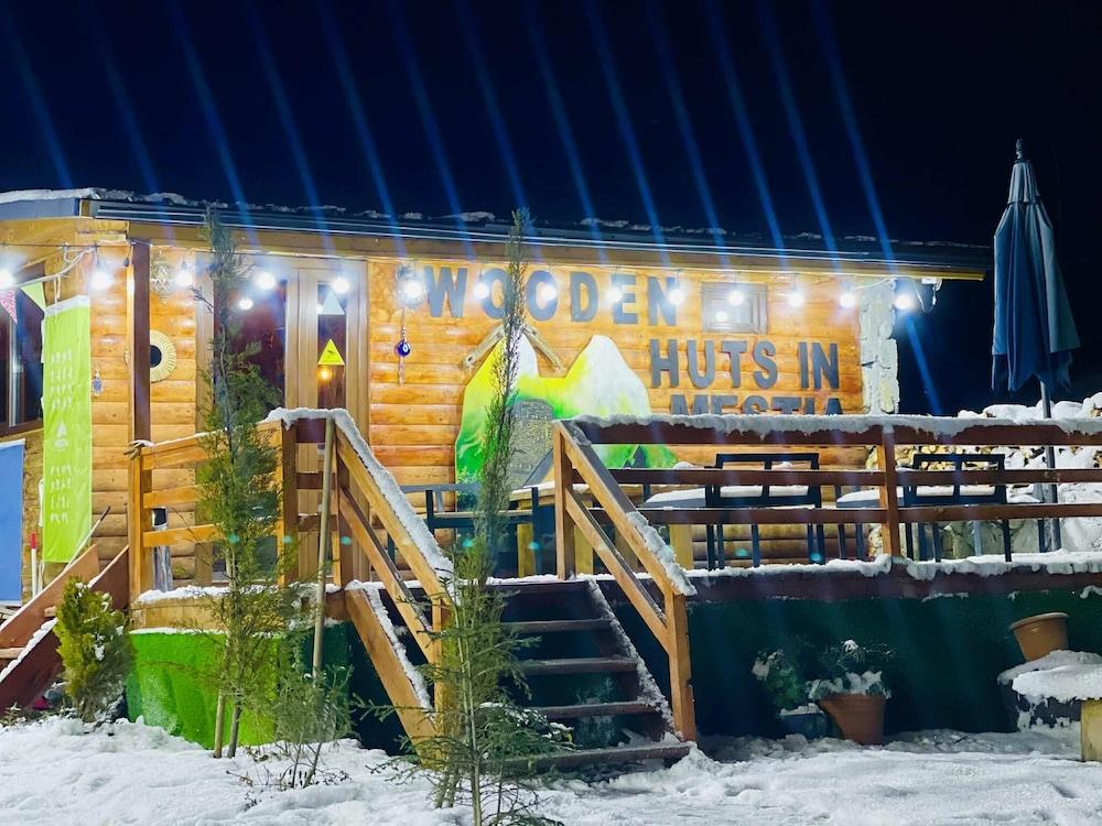 Wooden Huts in Mestia
