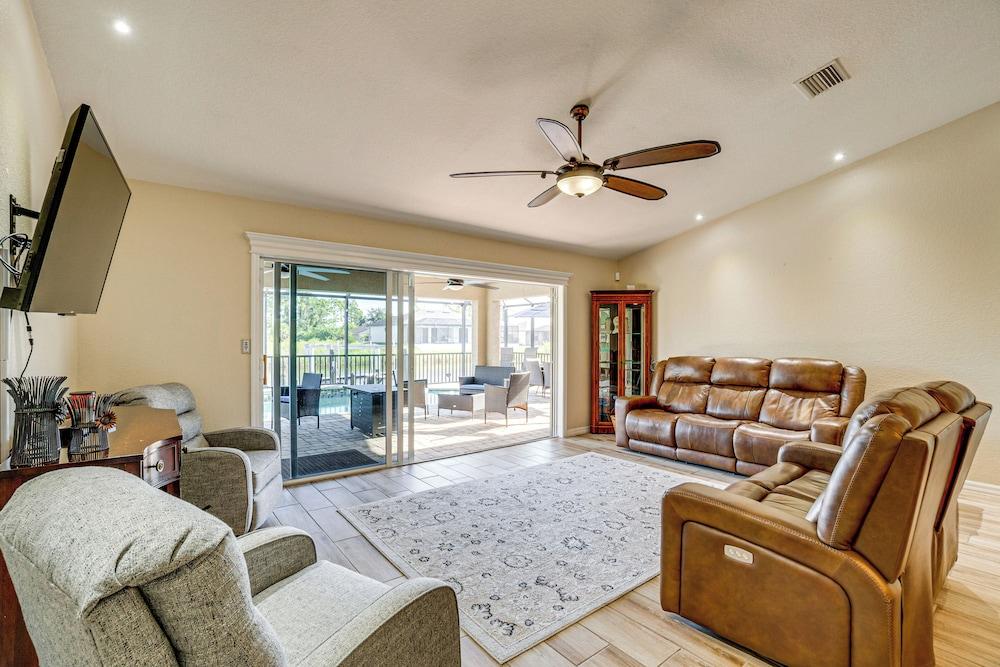 Port Charlotte Oasis w/ Boat Dock: Relax Poolside!