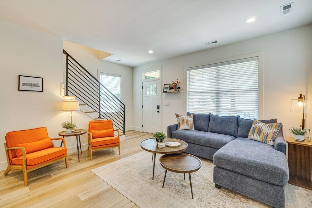 2 Mi to UT: Modern Retreat w/ Covered Porch