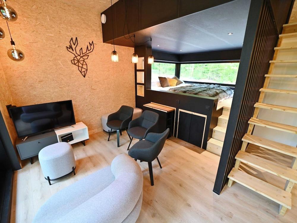 Lodge in Oignies Forest With Eco Design