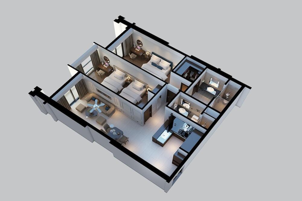 Brand New 2bdr Suite Rooftop Pool