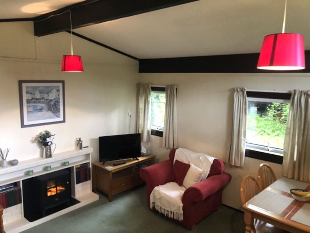 Nuthatch Lodge is set in 24 Acres of Wood, Parkland Near the Village of Cenarth