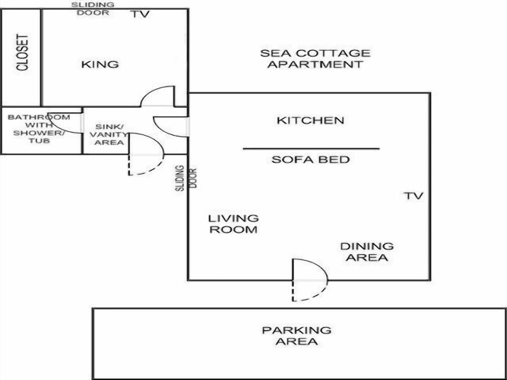 Sea Cottage Apartment 1 Bedroom Duplex