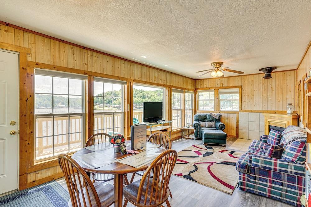 Lakefront Ozark Cottage: Deck w/ Covered Dock!