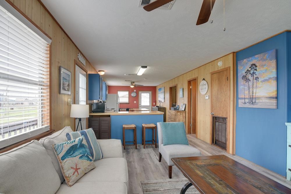 Ocean View, Deck: Colorful Crystal Beach Home!