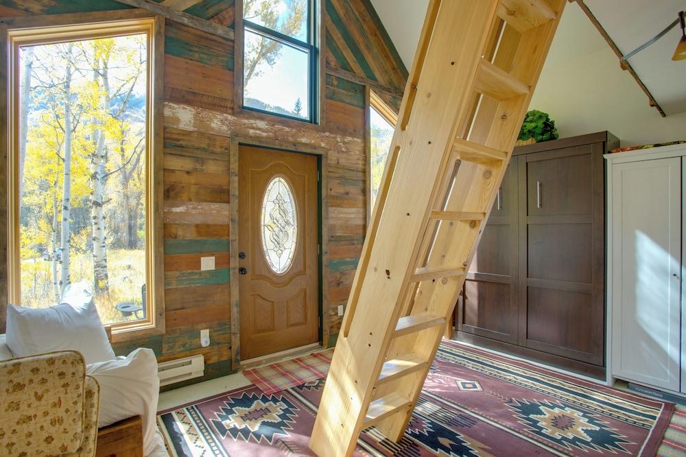 Colorful Cabin w/ Teepee, Fire Pits & Mtn Views!