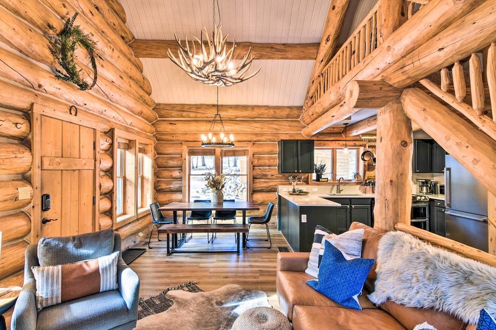 Remodeled Fairplay Log Cabin w/ Sauna + Loft!