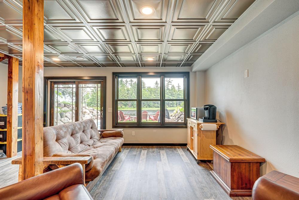 Dock, Fire Pit: Historic Lakefront Cabin in Mercer