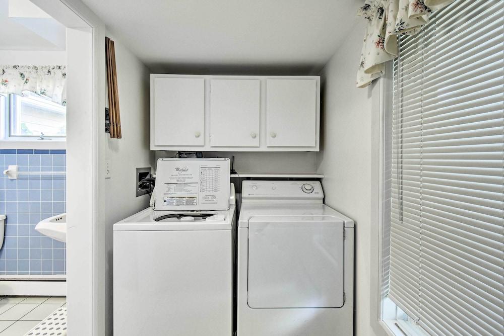 Deck + Fire Pit: Waterfront Lake Michigan Escape