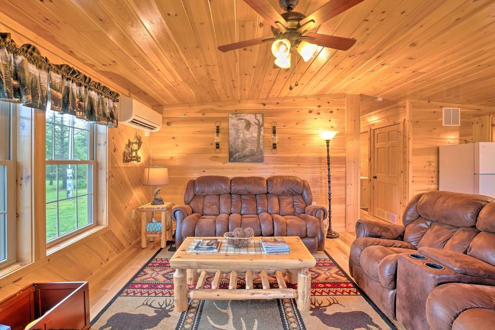 Deck, Hot Tub, Fire Pit: Rustic Cabin in Benezette