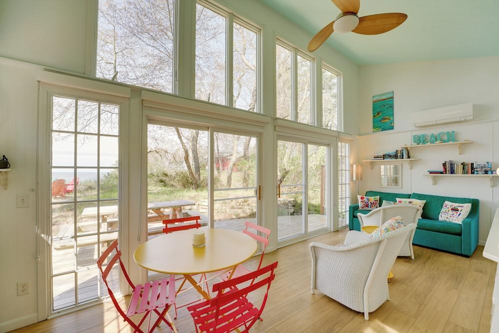 Beachfront Lake Michigan Cottage: Fire Pit & Deck