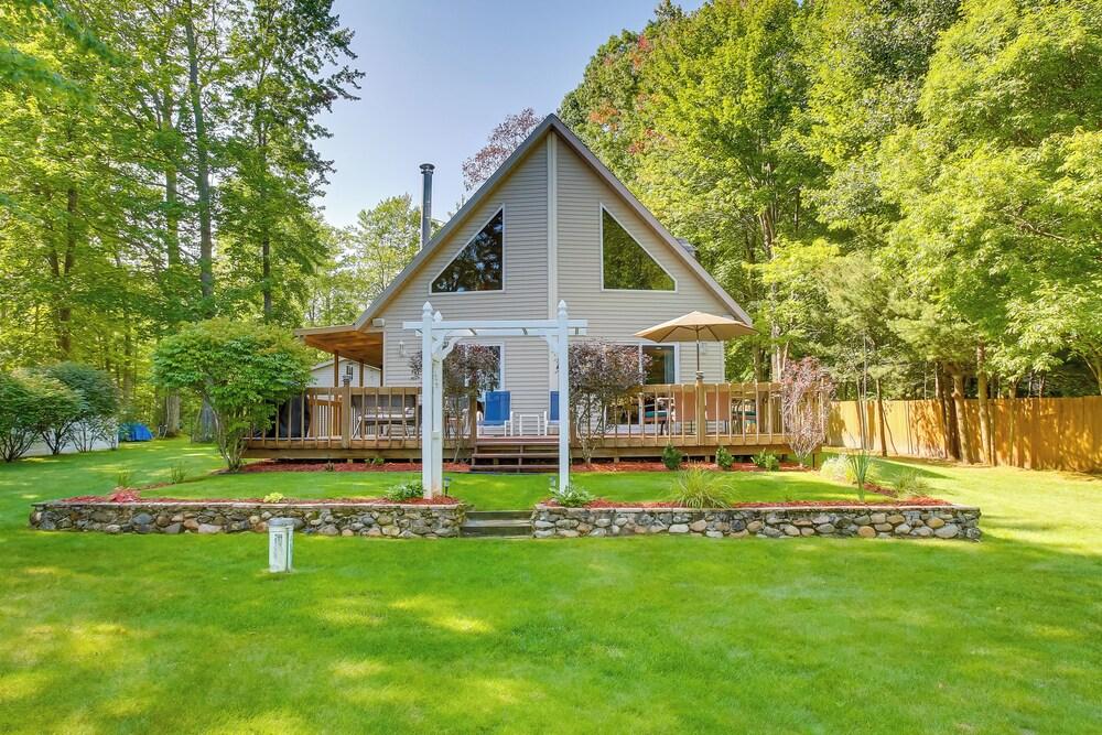 Interlochen Lake House w/ Deck, Fire Pit & Dock!