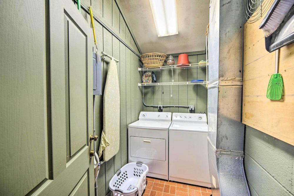 Lakefront Harrison Home w/ Sunroom, Deck, & Dock!