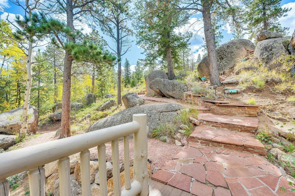 Secluded Log Cabin w/ Game Room & Forest Views