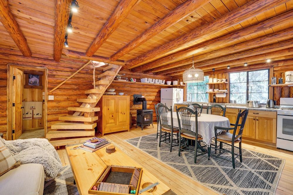 Rustic Sequim Cabin w/ Fire Pit & Forested Views!