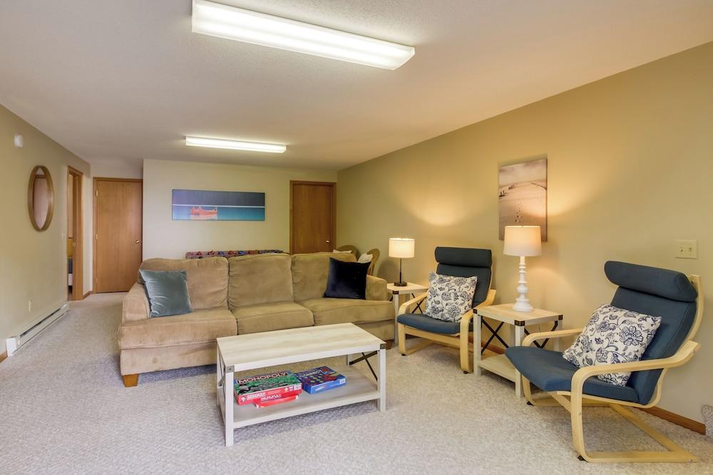 Sandy Beach Family Getaway w/ Fire Pit & Deck!