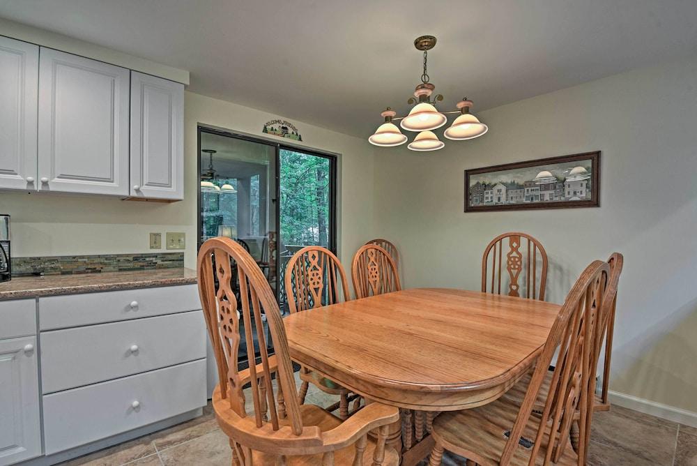 Deck & Fire Pit: Pocono Lake Home Near Skiing!