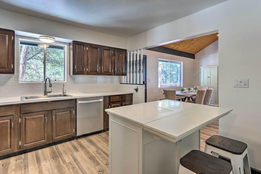 Deck w/ Wooded Views: Rustic-chic Prescott Cabin!