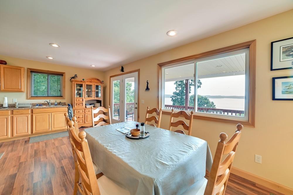 Deck & Water View: Cozy Kentucky Lake Getaway