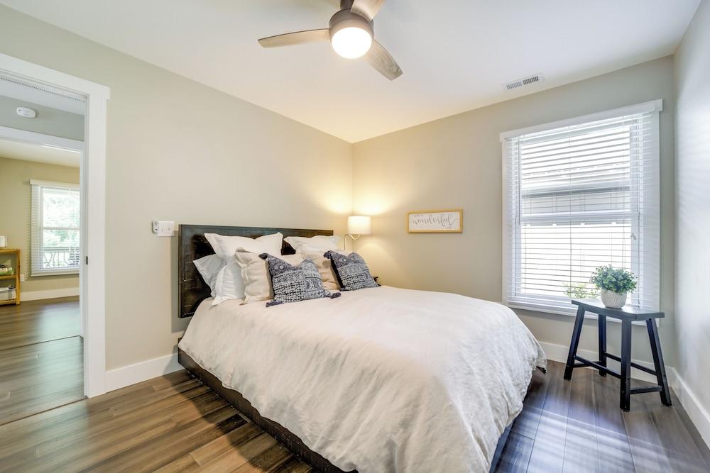 Deck + Mtn Views: Riverfront Cullowhee Home